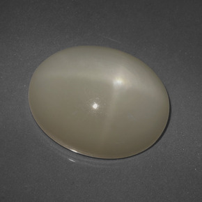 Pietra di luna stellata naturale giallo da 14,83 ct, taglio ovale, traslucido