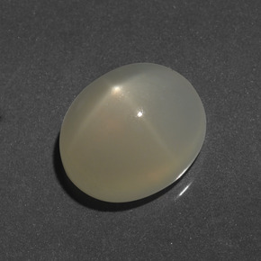 Pietra di luna stellata naturale giallo da 8,43 ct, taglio ovale, traslucido