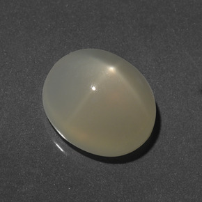 Pietra di luna stellata naturale giallo da 8,43 ct, taglio ovale, traslucido