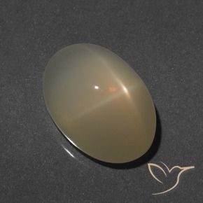 Pietra di luna stellata Giallo chiaro naturale da 8.92 ct, Ovale, Traslucido