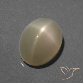 Pietra di luna stellata Giallo chiaro naturale da 6.35 ct, Ovale, Traslucido