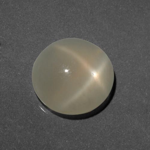 Pietra di luna stellata Giallo chiaro naturale da 6.14 ct, Taglio rotondo, Traslucido