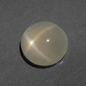Pietra di luna stellata Giallo chiaro naturale da 6.14 ct, Taglio rotondo, Traslucido