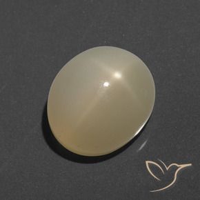 Pietra di luna stellata Giallo chiaro naturale da 7.49 ct, Ovale, Traslucido