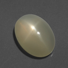 Pietra di luna stellata Giallo chiaro naturale da 8.06 ct, Taglio ovale, Traslucido