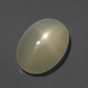 Pietra di luna stellata Giallo chiaro naturale da 8.06 ct, Taglio ovale, Traslucido