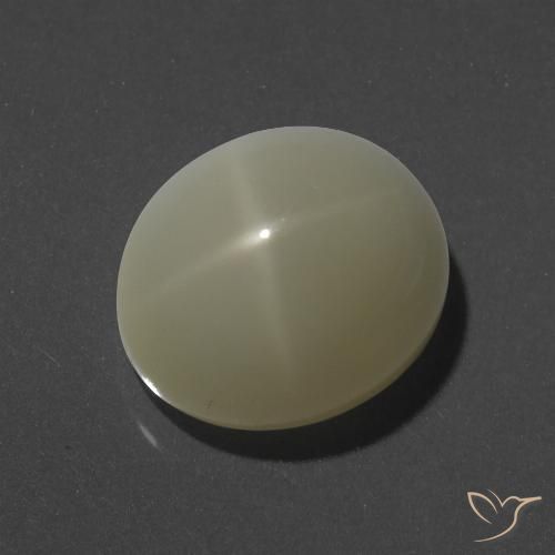 8.98ct Naturale Giallo chiaro Pietra di luna stellata, Ovale, Opaco