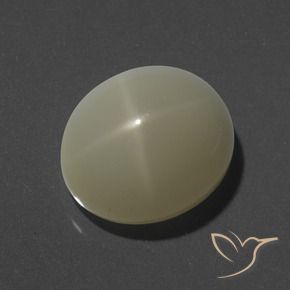 Pietra di luna stellata Giallo chiaro naturale da 8.98 ct, Ovale, Opaco