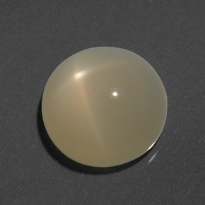 Pietra di luna stellata Color crema naturale da 8.09 ct, Taglio rotondo, Traslucido