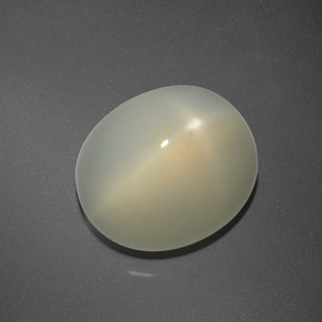 Pietra di luna stellata naturale giallo da 6,63 ct, taglio ovale, traslucido