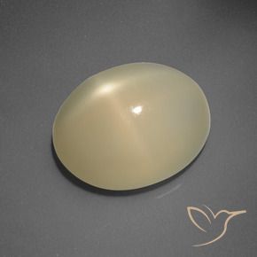 Pietra di luna stellata Giallo chiaro naturale da 5.83 ct, Ovale, Traslucido