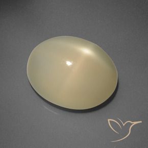 Pietra di luna stellata Giallo chiaro naturale da 5.83 ct, Ovale, Traslucido