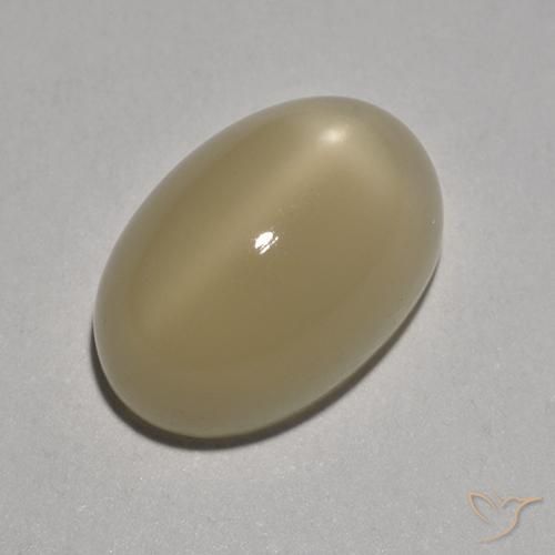 Pietra di luna stellata Marrone chiaro naturale da 5.38 ct, Ovale, Traslucido