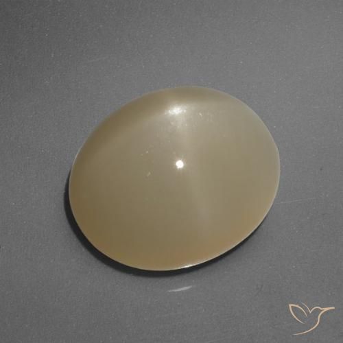 6.05ct Naturale Arancio medio-scuro Pietra di luna stellata, Ovale, Traslucido