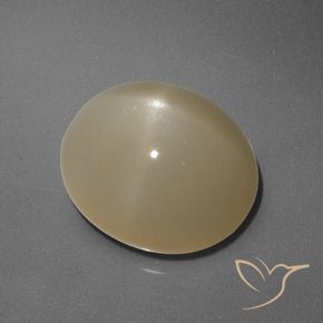 Pietra di luna stellata Arancio medio-scuro naturale da 6.05 ct, Ovale, Traslucido