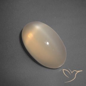 Pietra di luna stellata Arancio medio-chiaro naturale da 5.51 ct, Ovale, Traslucido