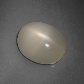 Pietra di luna stellata Giallo chiaro naturale da 5.21 ct, Taglio ovale, Traslucido