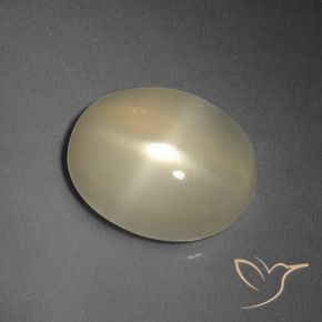 Pietra di luna stellata Giallo chiaro naturale da 5.66 ct, Ovale, Traslucido