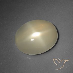 Pietra di luna stellata Giallo chiaro naturale da 5.66 ct, Ovale, Traslucido