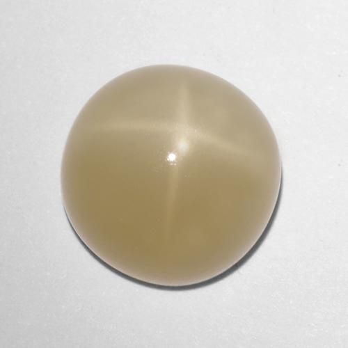 Pietra di luna stellata naturale marrone da 5,72 ct, taglio rotondo, traslucido