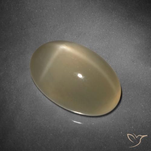 9.25ct Naturale Tortilla Marrone Chiaro Pietra di luna stellata, Ovale, Traslucido, Photo A
