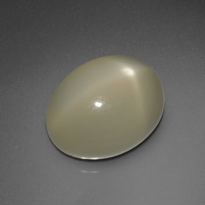 Pietra di luna stellata naturale giallo da 7,34 ct, taglio ovale, traslucido