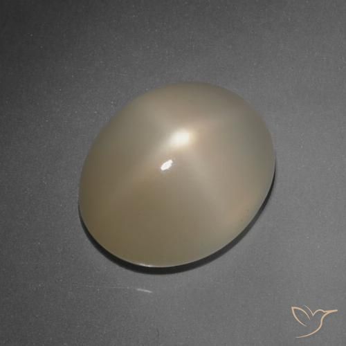 7.89ct Naturale Marrone chiaro Pietra di luna stellata, Ovale, Traslucido, Photo A