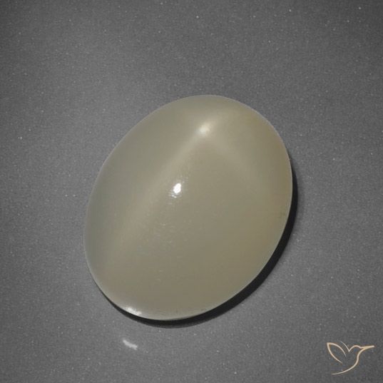 7.55ct Naturale Marrone chiaro Pietra di luna stellata, Ovale, Traslucido, Photo A