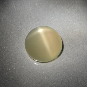 Pietra di luna stellata Color crema naturale da 3.69 ct, Taglio rotondo, Traslucido