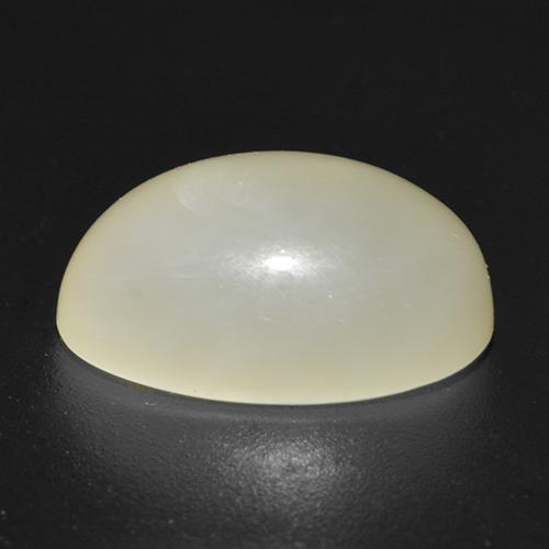 Pietra di luna stellata Bianco crema naturale da 5.62 ct, Taglio ovale, Traslucido
