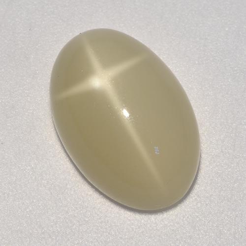 Pietra di luna stellata naturale marrone da 5,20 ct, taglio ovale, traslucido