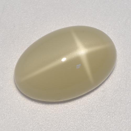 Pietra di luna stellata naturale marrone da 5,20 ct, taglio ovale, traslucido