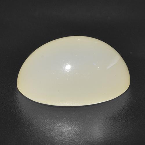 Pietra di luna stellata naturale bianco da 5,34 ct, taglio ovale, traslucido