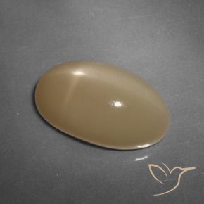 Pietra di luna stellata Cantalupo Arancia naturale da 11.04 ct, Ovale, Traslucido