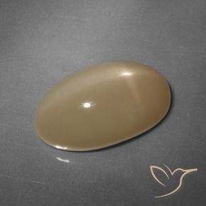 Pietra di luna stellata Cantalupo Arancia naturale da 11.04 ct, Ovale, Traslucido