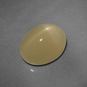 Pietra di luna stellata Color crema naturale da 4.65 ct, Taglio ovale, Traslucido