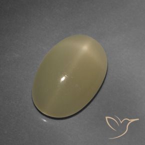 Pietra di luna stellata Tortilla Marrone Chiaro naturale da 4.86 ct, Ovale, Traslucido