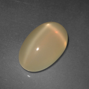 Pietra di luna stellata naturale dorato da 4,95 ct, taglio ovale, traslucido