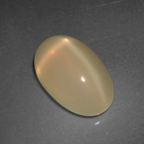 Pietra di luna stellata naturale dorato da 4,95 ct, taglio ovale, traslucido