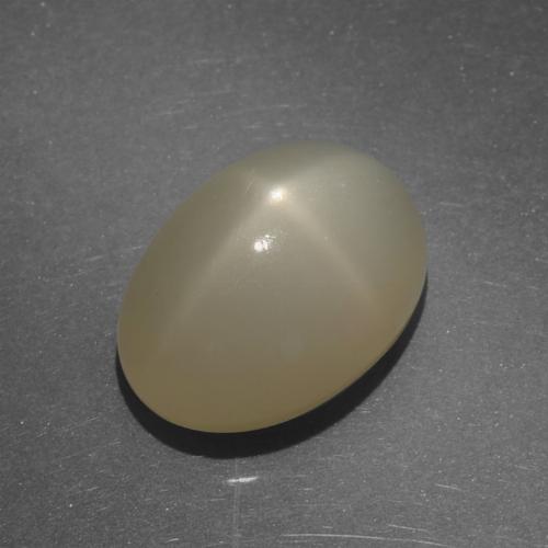 Pietra di luna stellata naturale marrone da 7,22 ct, taglio ovale, traslucido