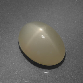 Pietra di luna stellata naturale marrone da 7,22 ct, taglio ovale, traslucido