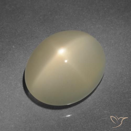 7.89ct Naturale Marrone medio-chiaro Pietra di luna stellata, Ovale, Traslucido