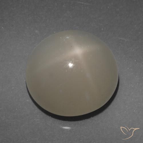 Pietra di luna stellata Marrone chiaro naturale da 7.71 ct, Taglio rotondo, Traslucido