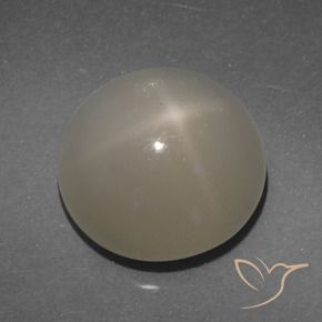 Pietra di luna stellata Marrone chiaro naturale da 7.71 ct, Taglio rotondo, Traslucido