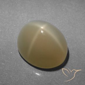 Pietra di luna stellata Marrone Molto Chiaro naturale da 5.23 ct, Ovale, Traslucido