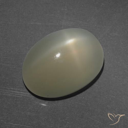 7.16ct Naturale Marrone medio-chiaro Pietra di luna stellata, Ovale, Traslucido