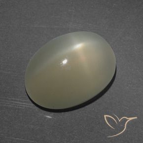 Pietra di luna stellata Marrone medio-chiaro naturale da 7.16 ct, Ovale, Traslucido