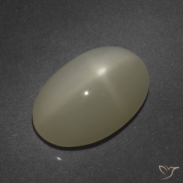 7.66ct Naturale Marrone Caffè Chiaro Pietra di luna stellata, Ovale, Traslucido