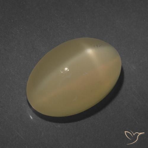 7.25ct Naturale Arancione marroncino Pietra di luna stellata, Ovale, Traslucido, Photo A