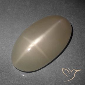 Pietra di luna stellata Arancio medio-scuro naturale da 9.34 ct, Ovale, Traslucido